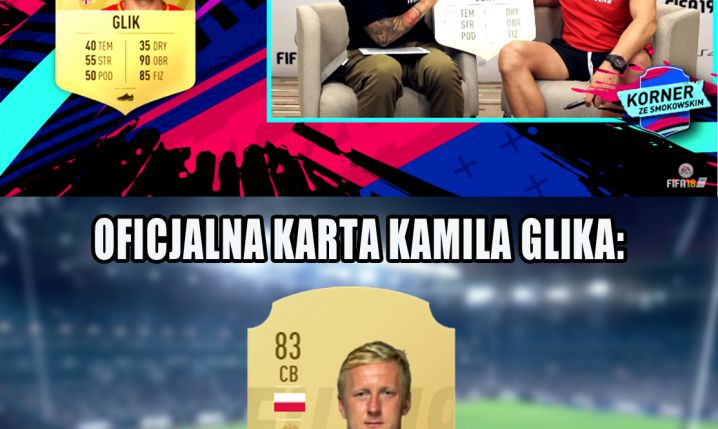 Tak Kamil Glik przewidywał swoją kartę w FIFA 19... :D